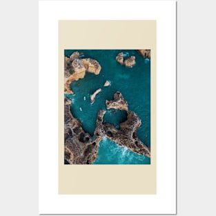 Ponta da Piedade, aerial view in Portugal Posters and Art